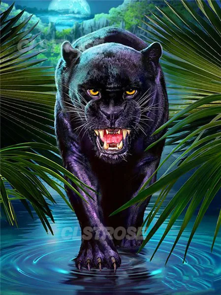 5D Diy Diamond Painting Black Leopard Home Decoration In Tropical Rainforest Customizable Diamond Embroidery Handmade Gift Squar
5D Diy Diamond Painting Black Leopard Home Decoration In Tropical Rainforest Customizable Diamond Embroidery Handmade Gift Squar