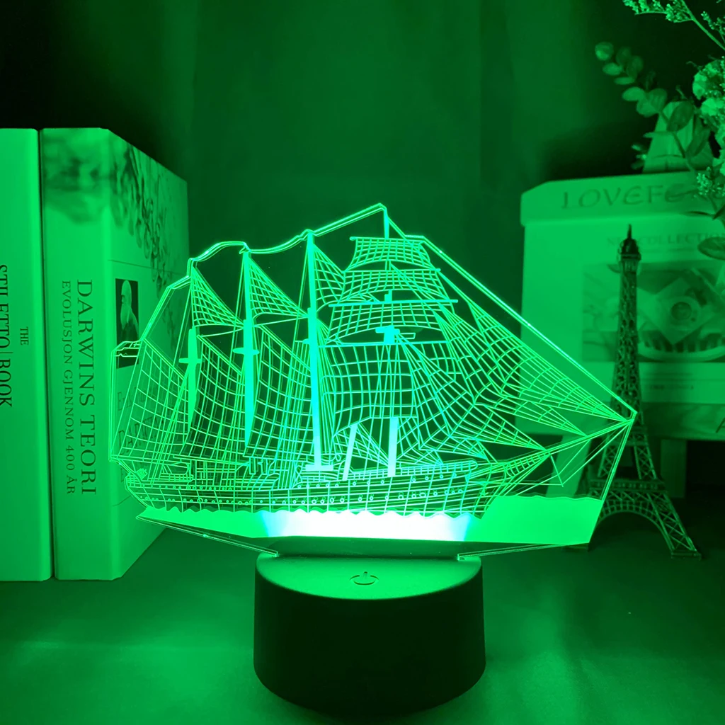 Sailing Ship Led Night Light Color Changing Kids Bedroom Nightlight Unique Gift for Birthday Bedroom Decor Table 3D Lamp Boat
Sailing Ship Led Night Light Color Changing Kids Bedroom Nightlight Unique Gift for Birthday Bedroom Decor Table 3D Lamp Boat