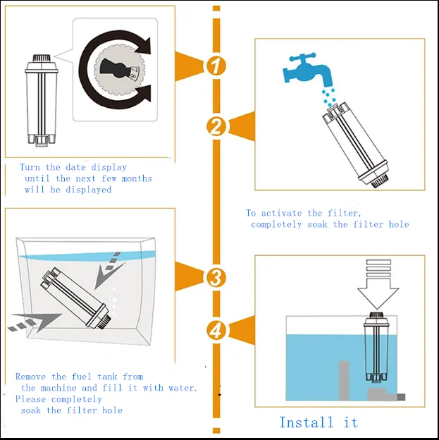 4PCS Replacement Water Filter Cartridges Compatible with Delonghi DLS C002 Automatic Coffee Machine Activated Carbon Softener
4PCS Replacement Water Filter Cartridges Compatible with Delonghi DLS C002 Automatic Coffee Machine Activated Carbon Softener