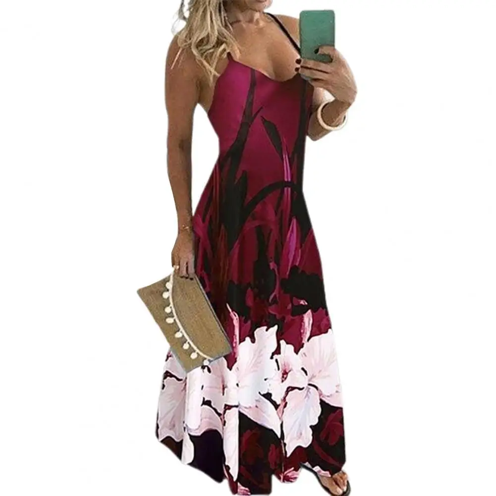 Women Summer Dress 2021 Slim Dress Casual Tight Waist U Neck Sling Dress for Beach
Women Summer Dress 2021 Slim Dress Casual Tight Waist U Neck Sling Dress for Beach