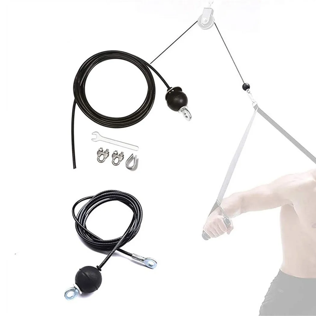 2M/3.M Adjustable Steel Wire Rope Kit DIY Weight Multi Gym Cable Fitness Pulley Portable Fitness Equipment Accessories For Gym
2M/3.M Adjustable Steel Wire Rope Kit DIY Weight Multi Gym Cable Fitness Pulley Portable Fitness Equipment Accessories For Gym