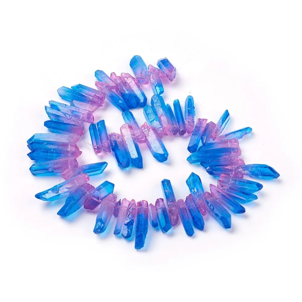 1 Strand Natural Dyed Faceted Quartz Crystal Column Beads Strands For Pointed Pendants necklace bracelet jewelry DIY making
1 Strand Natural Dyed Faceted Quartz Crystal Column Beads Strands For Pointed Pendants necklace bracelet jewelry DIY making