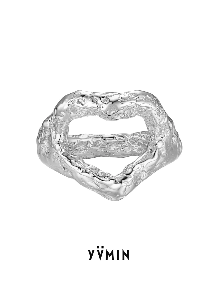 YVMIN YVMIN Sweet Food Series 2021 Spring and Summer New Heart-Shaped Hollow Tin Foil Ring S925 Silver
YVMIN YVMIN Sweet Food Series 2021 Spring and Summer New Heart-Shaped Hollow Tin Foil Ring S925 Silver
