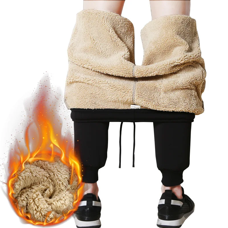 Cashmere Sweatpants Lamb wool Plus Size Men Joggers Track Pants Elastic Waist Sport Casual Trousers Fitness Clothing Black Grey
Cashmere Sweatpants Lamb wool Plus Size Men Joggers Track Pants Elastic Waist Sport Casual Trousers Fitness Clothing Black Grey