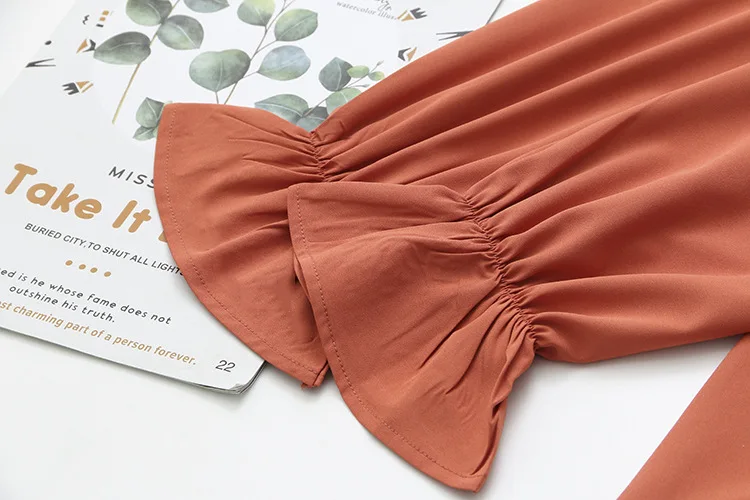 Ruffles Shirt Women's Blouse Camisas Mujer Chemise Casual Solid Plus Size Long Sleeve Shirt KKFY5266
Ruffles Shirt Women's Blouse Camisas Mujer Chemise Casual Solid Plus Size Long Sleeve Shirt KKFY5266