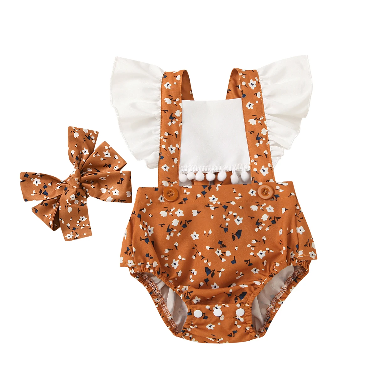 Newborn Infant Baby Girls Rompers Floral Ruffle Sleeveless Jumpsuit Bodysuit Bowknot Headband Summer Clothes Children's Clothing
Newborn Infant Baby Girls Rompers Floral Ruffle Sleeveless Jumpsuit Bodysuit Bowknot Headband Summer Clothes Children's Clothing