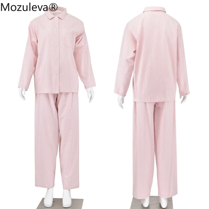 Mozuleva 100% Cotton Pijama Sets 2 Pieces Lounge Sleepwear Pyjamas Plaid Bedgown Home Clothes Couple Pure Cotton Pajamas Set
Mozuleva 100% Cotton Pijama Sets 2 Pieces Lounge Sleepwear Pyjamas Plaid Bedgown Home Clothes Couple Pure Cotton Pajamas Set
