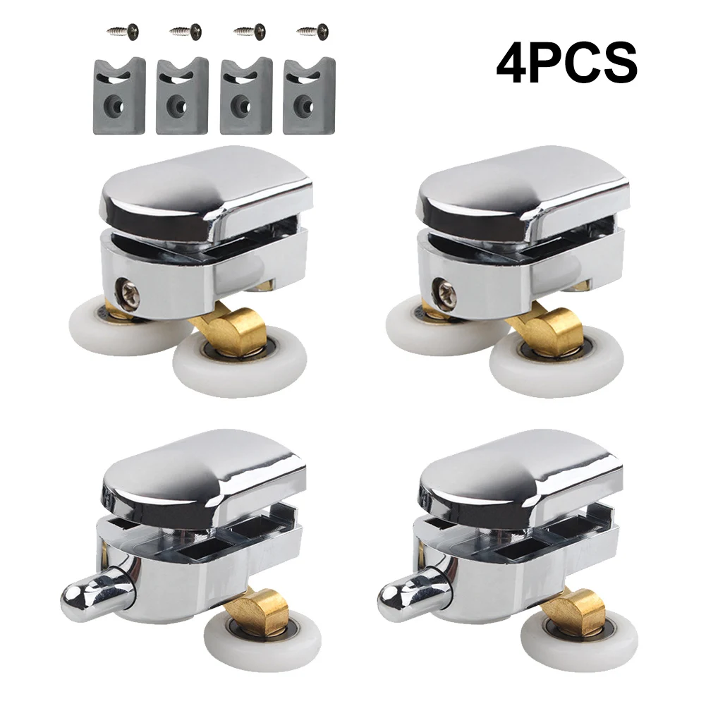 4pcs 23mm Shower Door Rollers Zinc Alloy Double-Wheel Sliding Shower Door Roller Bearing Wheel Runners Replacement
4pcs 23mm Shower Door Rollers Zinc Alloy Double-Wheel Sliding Shower Door Roller Bearing Wheel Runners Replacement