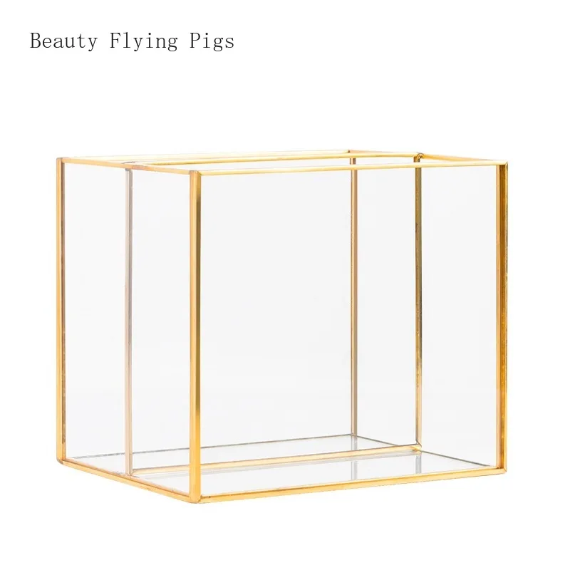 2Pcs Direct sales new luxury glass gold edge cosmetic storage box jewelry display box decorative ornaments desktop finishing box
2Pcs Direct sales new luxury glass gold edge cosmetic storage box jewelry display box decorative ornaments desktop finishing box