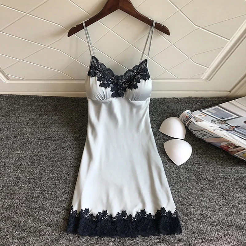 Women Nightdress Ladies Pajamas Sexy Lingerie Smooth Sleepwear High Quality Camisole Dress Nightwear Clothes
Women Nightdress Ladies Pajamas Sexy Lingerie Smooth Sleepwear High Quality Camisole Dress Nightwear Clothes