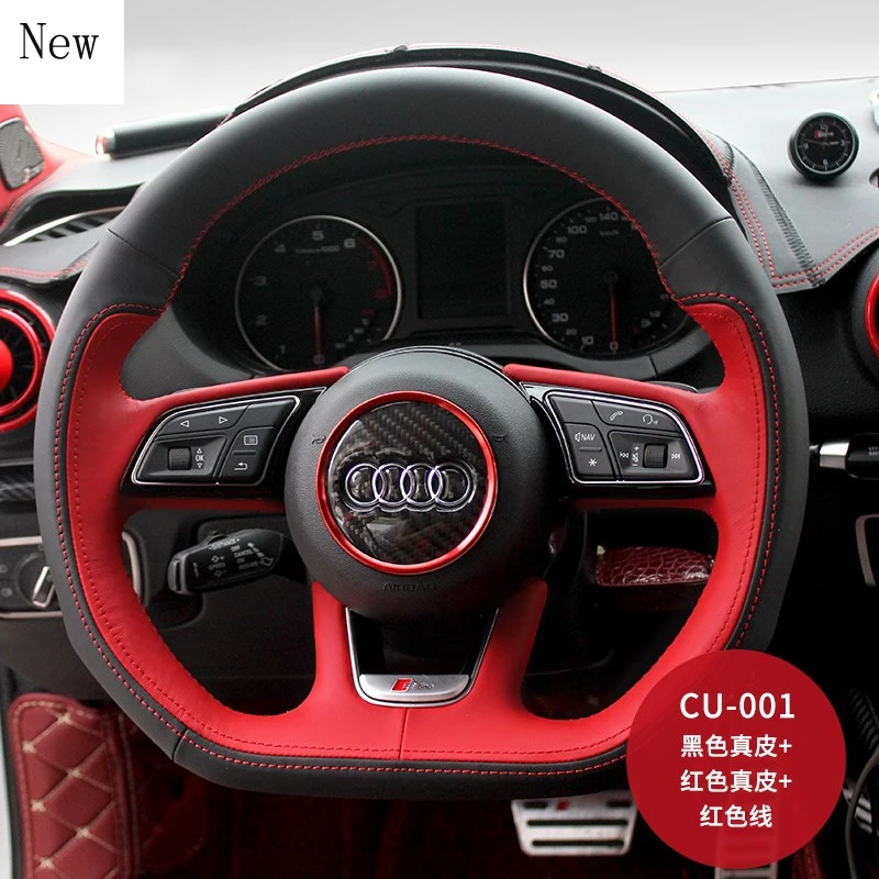 for Audi A4L A6L A3 Q5L Q3 Q7 A5 A7 S8 TT Leather Suede Hand Stitched Car Steering Wheel Cover Set Car Interior Accessories
for Audi A4L A6L A3 Q5L Q3 Q7 A5 A7 S8 TT Leather Suede Hand Stitched Car Steering Wheel Cover Set Car Interior Accessories