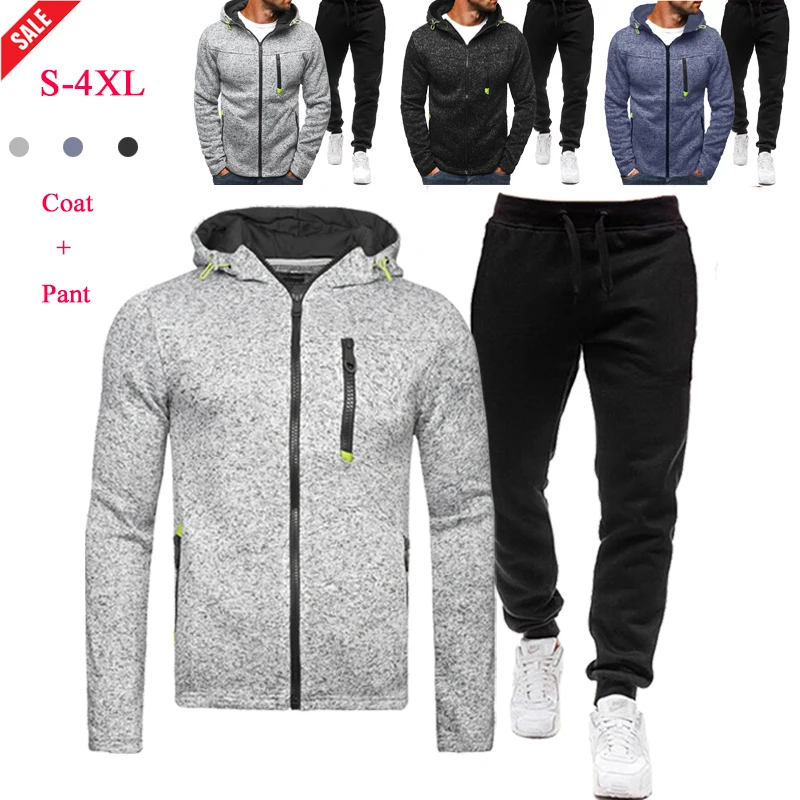 Autumn Men Tracksuit 2 Pieces Sets Jacket Casual Zipper Jackets Sportswear + Pants Sweater Sport Suit Clothes Tracksuit Men
Autumn Men Tracksuit 2 Pieces Sets Jacket Casual Zipper Jackets Sportswear + Pants Sweater Sport Suit Clothes Tracksuit Men