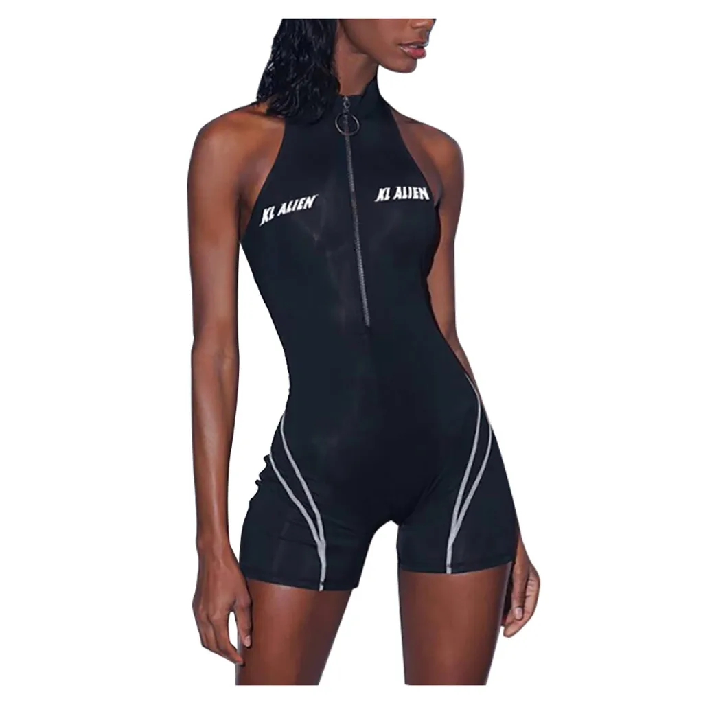 Line printing Jumpsuits Women Ribbed Rompers Sporty Fitness Sleeveless Одежда Sexy Solid Summer Zipper Jumpsuit
Line printing Jumpsuits Women Ribbed Rompers Sporty Fitness Sleeveless Одежда Sexy Solid Summer Zipper Jumpsuit