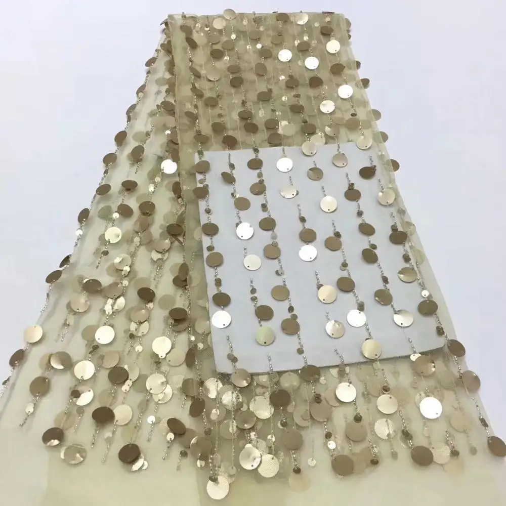 Latest African Lace Gold Sequin Mesh Lace Fabric 2020 Sequined Embroidered Tulle Material For Guinea Wedding Dresses Sewing Lace
Latest African Lace Gold Sequin Mesh Lace Fabric 2020 Sequined Embroidered Tulle Material For Guinea Wedding Dresses Sewing Lace