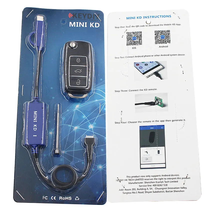 KEYDIY KD MINI plus KD-X2 kd X2 дистанционный разблокировщик с бесплатным ID48 96-битным