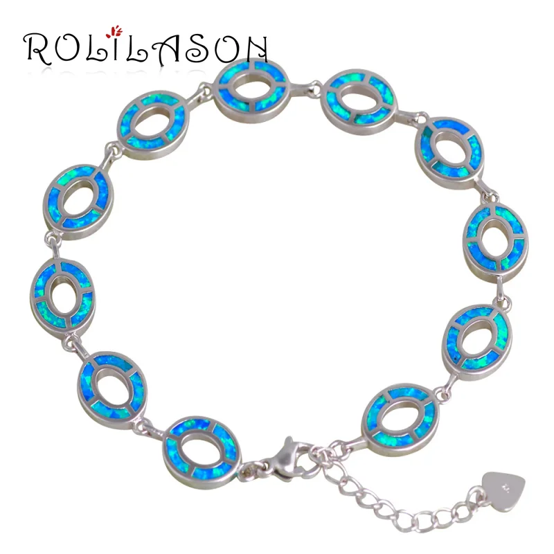 ROLILASON Trendy Bracelets for women Special Color fire opal Stamped stamped silver Elegant fashion jewelry party gifts OB065
ROLILASON Trendy Bracelets for women Special Color fire opal Stamped stamped silver Elegant fashion jewelry party gifts OB065