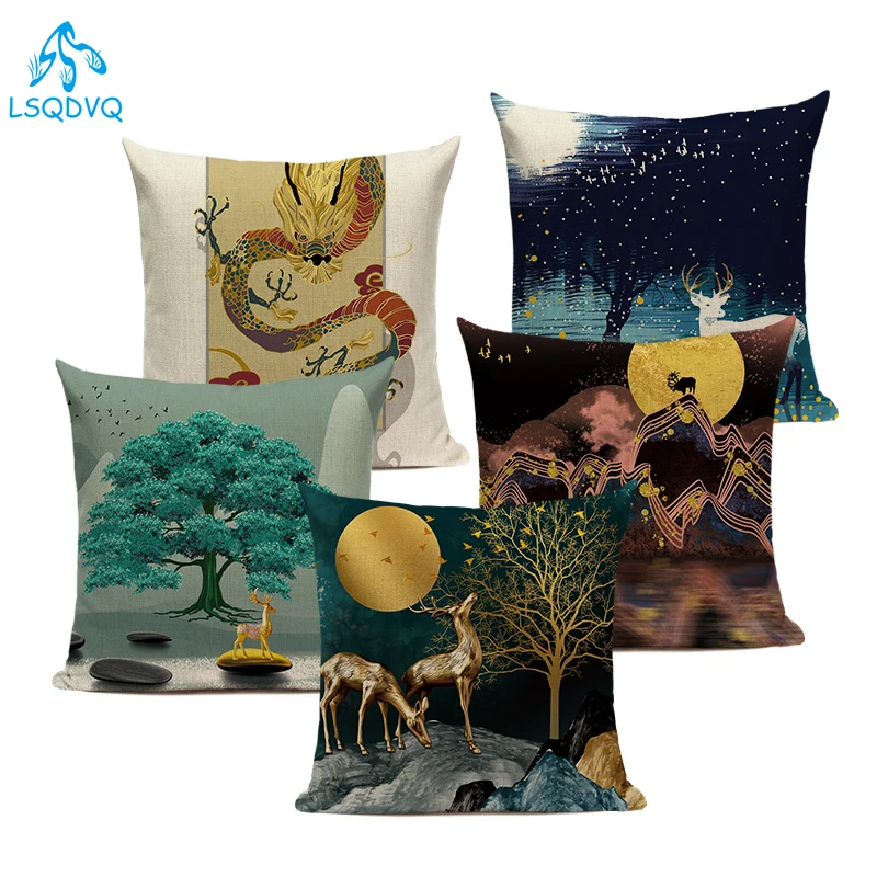 Cojines Decorativos Para Sofá Pillowcase Animals Deer Cartoon Forest Nordic Style Pillow Cushion Cover for Children Bedrooom
Cojines Decorativos Para Sofá Pillowcase Animals Deer Cartoon Forest Nordic Style Pillow Cushion Cover for Children Bedrooom