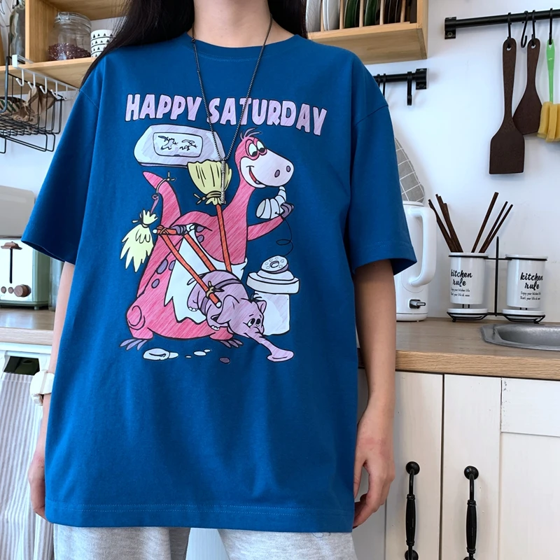100% хлопок Kawaii с принтом Harajuku свободная футболка для мальчиков одежда для девочки-подростка Женская Kawaii одежда новые летние платья с О-образ...
100% хлопок Kawaii с принтом Harajuku свободная футболка для мальчиков одежда для девочки-подростка Женская Kawaii одежда новые летние платья с О-образ...