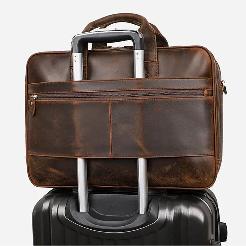 Italian Cowhide Leather Briefcase Men Business Brand Deigner Shoulder Travel Laptop Bag 17 15 Large Capacity YKK Metal Zippers
Italian Cowhide Leather Briefcase Men Business Brand Deigner Shoulder Travel Laptop Bag 17 15 Large Capacity YKK Metal Zippers