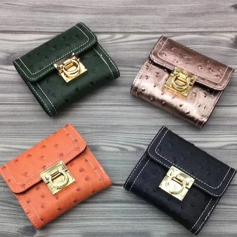 Hot Ostrich Pink Short Wallet Women Ostrich Leather Wallet Bag Luxury Long Wallet Purse
Hot Ostrich Pink Short Wallet Women Ostrich Leather Wallet Bag Luxury Long Wallet Purse