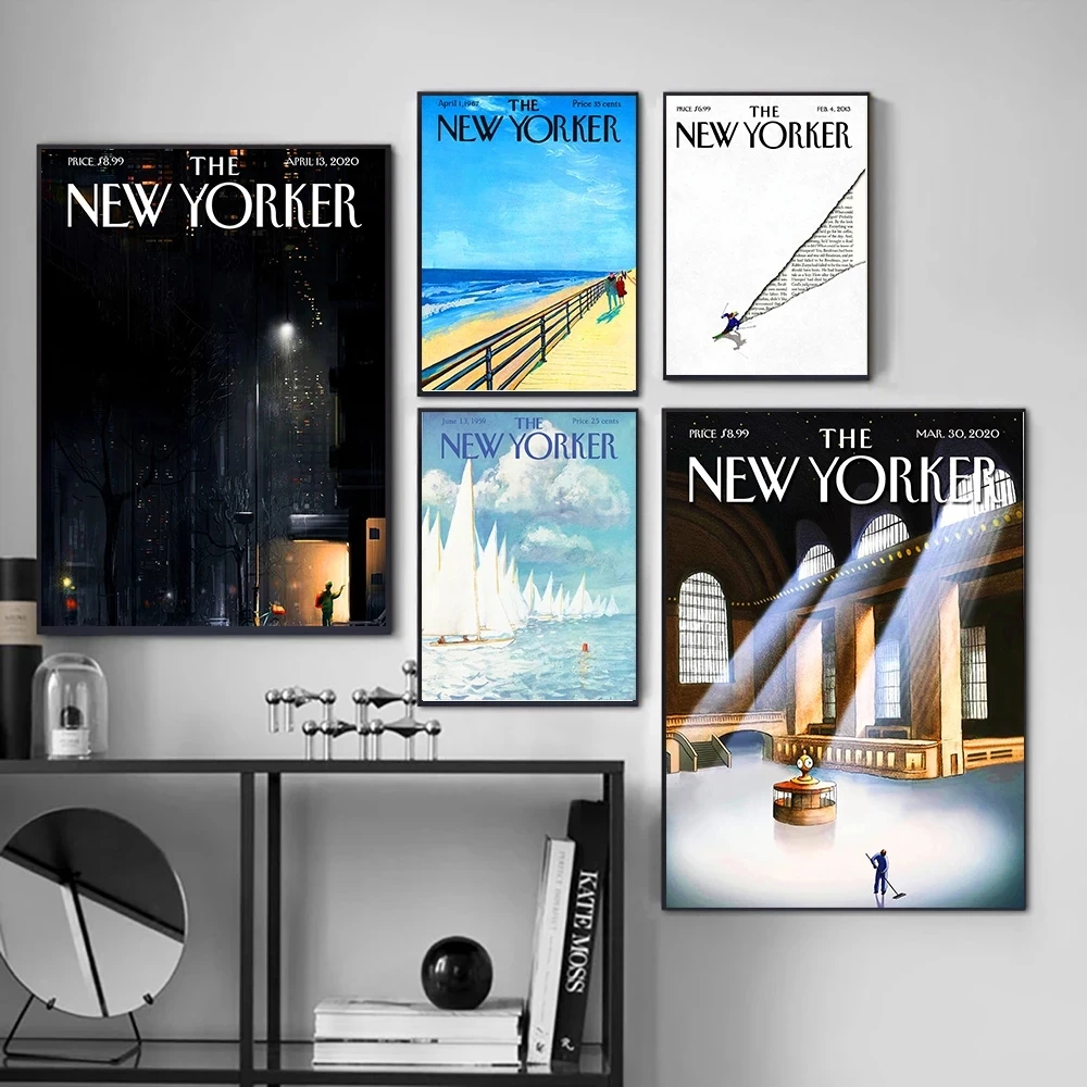 The New Yorker Magazine Canvas Prints Retro Posters and Prints Vintage Multipack Wall Art Pictures Living Room Decoration Poster
The New Yorker Magazine Canvas Prints Retro Posters and Prints Vintage Multipack Wall Art Pictures Living Room Decoration Poster