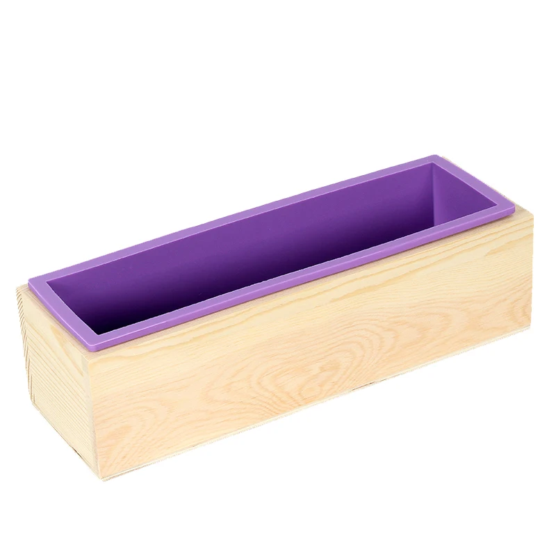 Rectangular Soap Mold Silicone Flexible Loaf Mould with Wood Box for Homemade Cold Process 1200g
Rectangular Soap Mold Silicone Flexible Loaf Mould with Wood Box for Homemade Cold Process 1200g