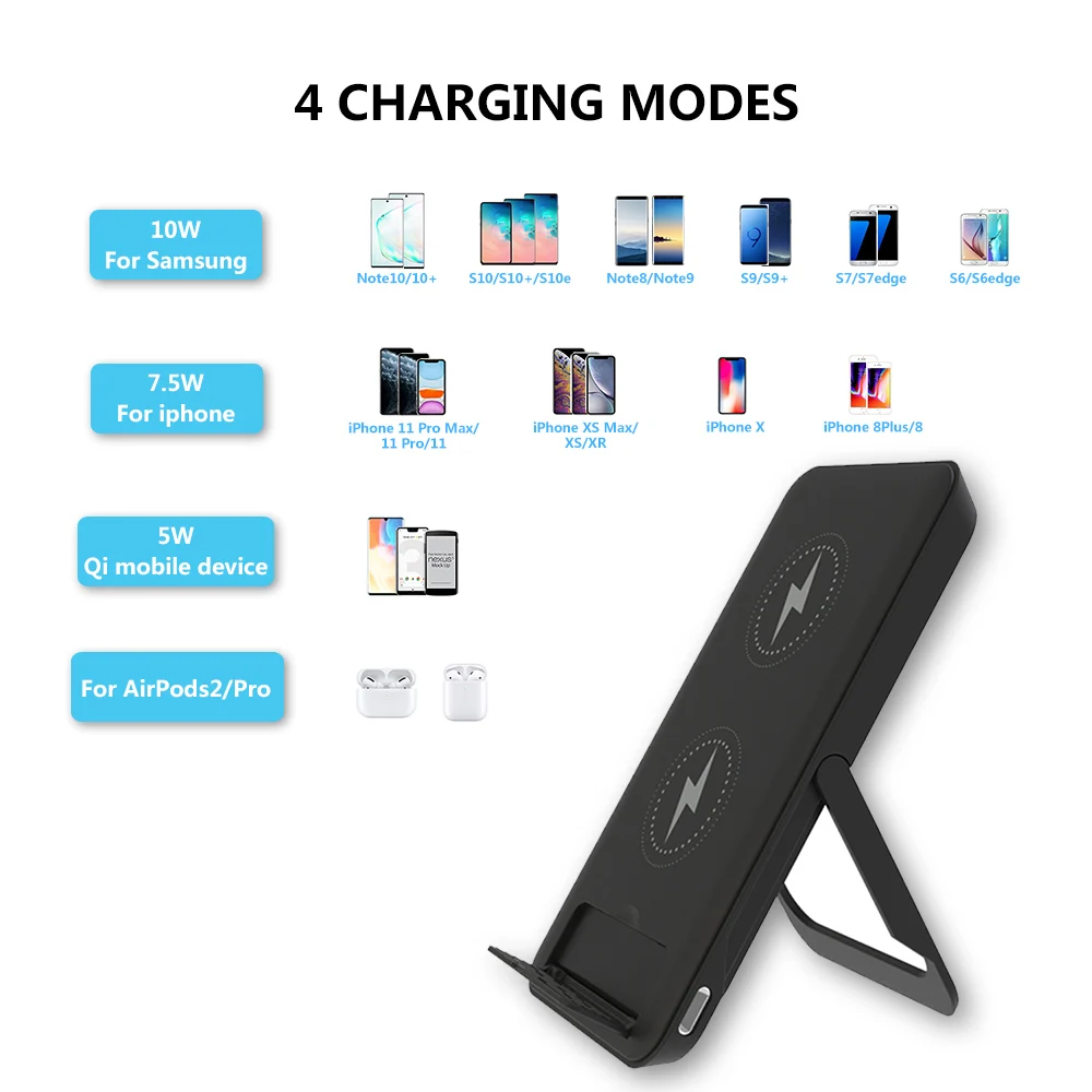2 coil fast charging stand 10W wireless charger For iphone 12Pro S10 S20+ note10 For wireless headset charging
2 coil fast charging stand 10W wireless charger For iphone 12Pro S10 S20+ note10 For wireless headset charging