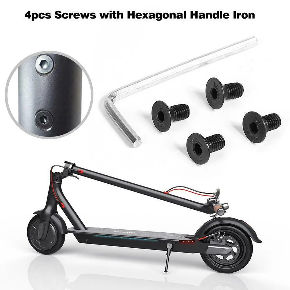 4Pcs Electric Scooter Screws With Hexagonal Handle For Xiaomi-M365 Original Front Tube Screws Kits Bolts Parts Accessories
4Pcs Electric Scooter Screws With Hexagonal Handle For Xiaomi-M365 Original Front Tube Screws Kits Bolts Parts Accessories