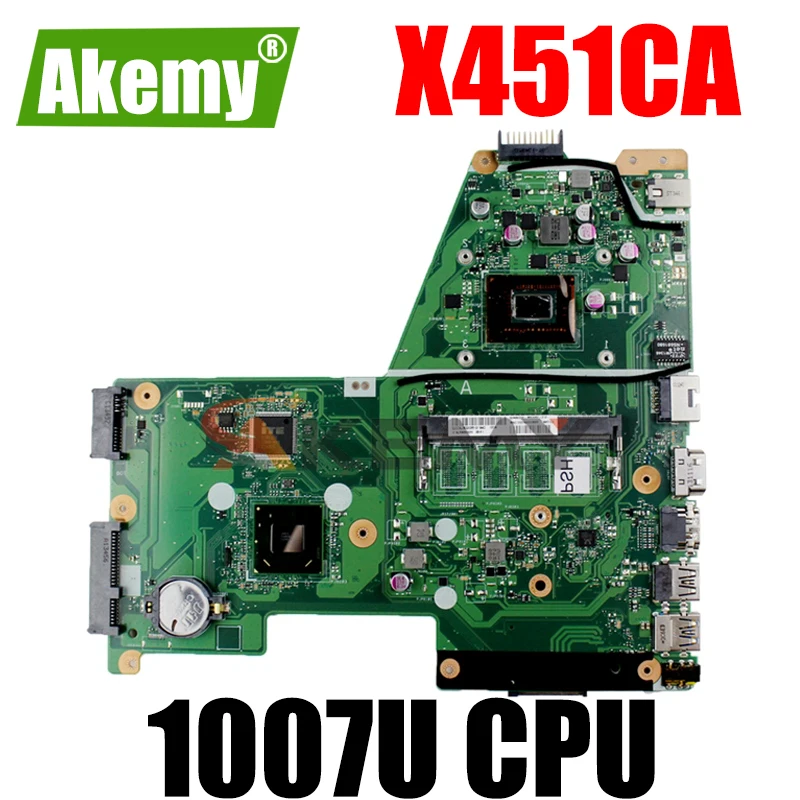 Материнская плата Akemy X451CA для ноутбука ASUS X451CA X451C, оригинальная материнская плата процессора Celeron 1007U
Материнская плата Akemy X451CA для ноутбука ASUS X451CA X451C, оригинальная материнская плата процессора Celeron 1007U