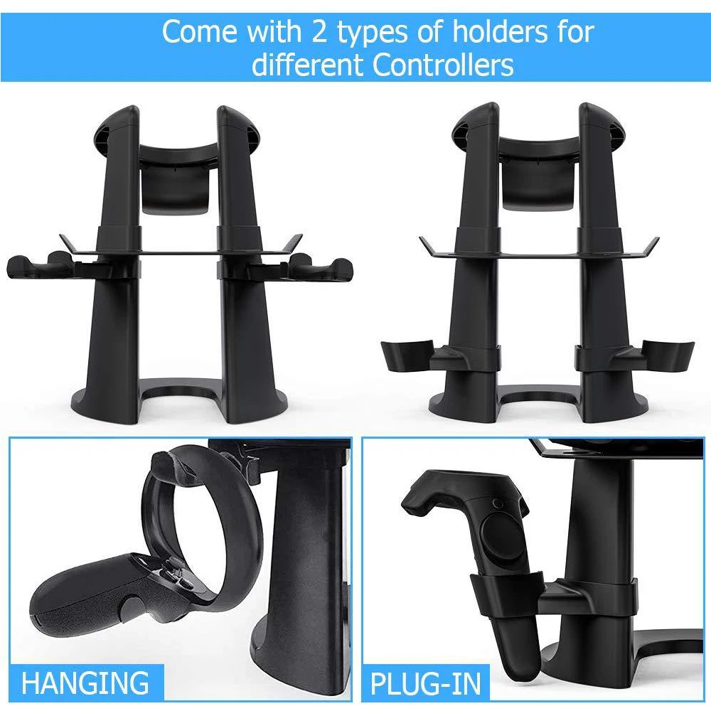 For Oculus VR Headset Display Holder Compatible with For Oculus Quest/Oculus RIft S VR Headset Stand Headset Press Controllers
For Oculus VR Headset Display Holder Compatible with For Oculus Quest/Oculus RIft S VR Headset Stand Headset Press Controllers
