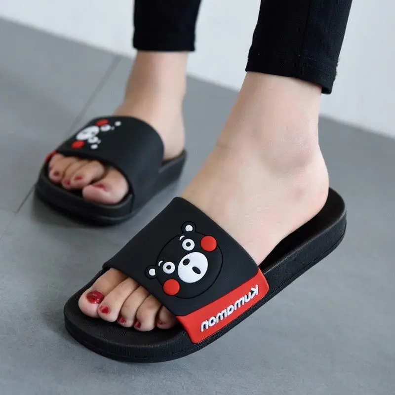 Cartoon Couple Fashionable Sandals and Slippers Slippers Female Summer Home Bathroom Bath Non-slip Cute Bear Wear Sandals Bottom
Cartoon Couple Fashionable Sandals and Slippers Slippers Female Summer Home Bathroom Bath Non-slip Cute Bear Wear Sandals Bottom