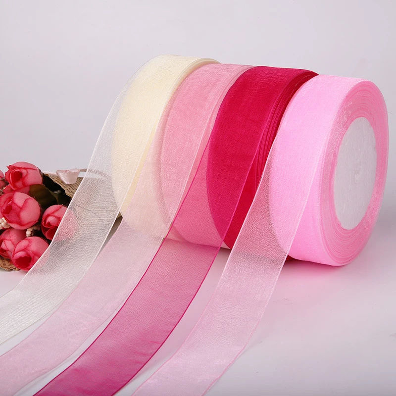 50Yards/Lot 25mm Satin Edge Organza Ribbon Bow Hair Wedding Christmas Decoration Lace Crafts Accessories Cake Topper Supplies
50Yards/Lot 25mm Satin Edge Organza Ribbon Bow Hair Wedding Christmas Decoration Lace Crafts Accessories Cake Topper Supplies