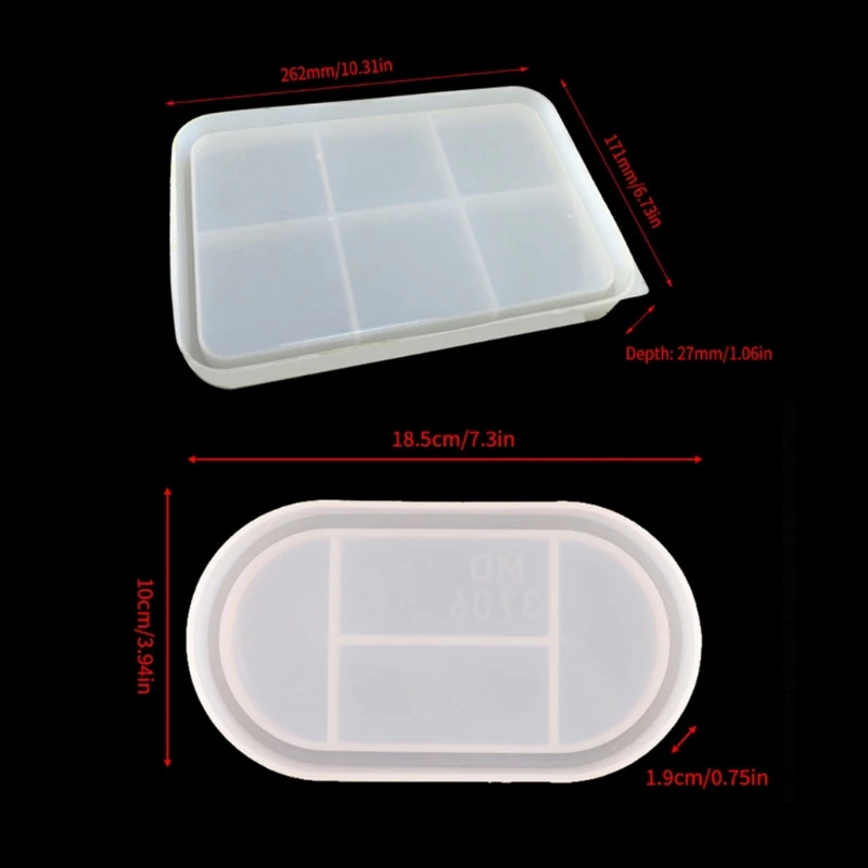 2Pcs DIY Tray Resin Mold Epoxy Mold Resin Mold Silicone Mould Jewelry Plate Dish Casting Mold Resin Casting Mold Tools
2Pcs DIY Tray Resin Mold Epoxy Mold Resin Mold Silicone Mould Jewelry Plate Dish Casting Mold Resin Casting Mold Tools