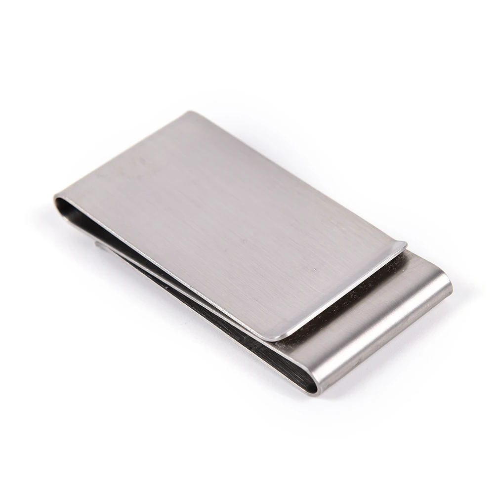 1PCS Metal Credit Card Money Holder Steel Clip Clamp Silver Stainless Steel Slim Double Sided Men Women Money Clip Wallet 
1PCS Metal Credit Card Money Holder Steel Clip Clamp Silver Stainless Steel Slim Double Sided Men Women Money Clip Wallet