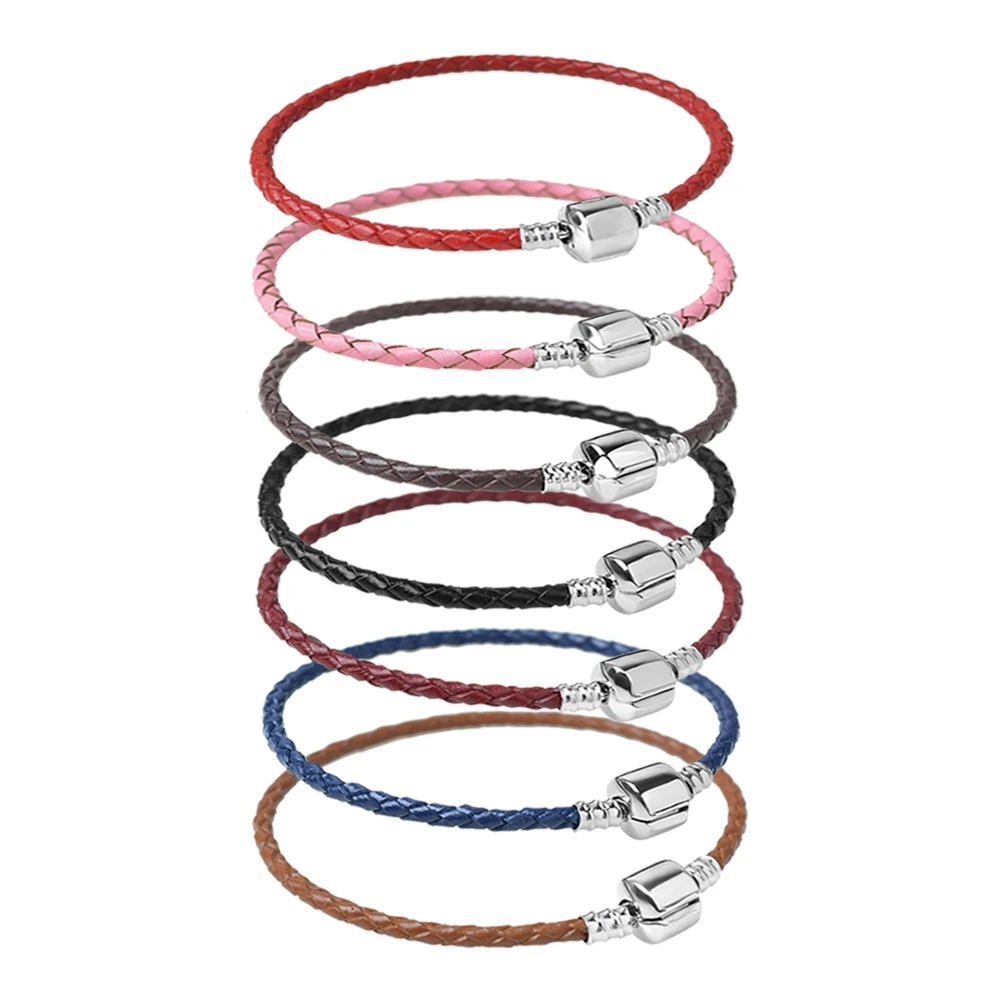 Kirykle Charm Bracelet For Women High Quality 10 Colors Leather Handmade Single Wrap Braided Leather Bracelet DIY Brand Bracelet
Kirykle Charm Bracelet For Women High Quality 10 Colors Leather Handmade Single Wrap Braided Leather Bracelet DIY Brand Bracelet