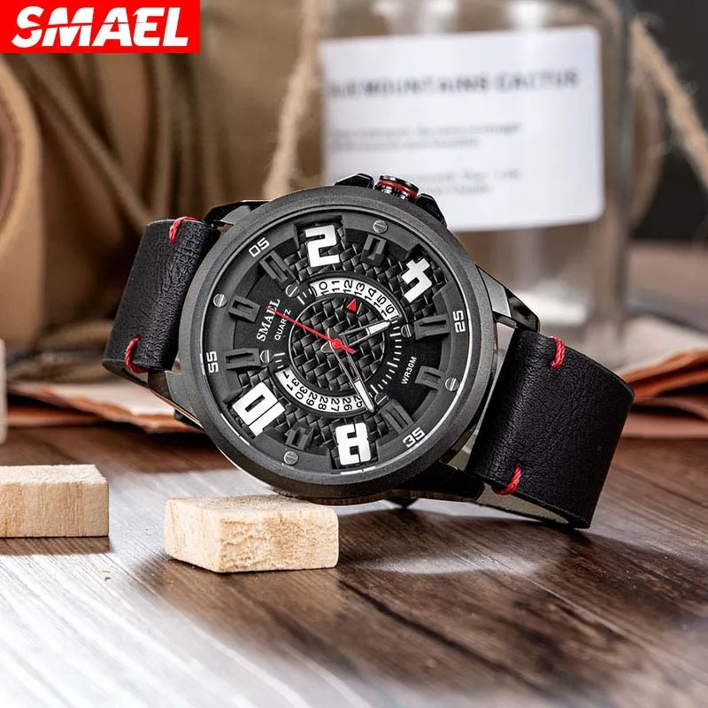 New Sports Quartz Watch Personality Digital Dial Leather Waterproof Retro Men's Watch luxury watch
New Sports Quartz Watch Personality Digital Dial Leather Waterproof Retro Men's Watch luxury watch