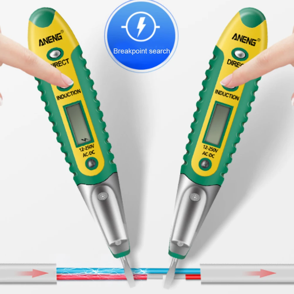Digital Test Pencil Tester Electrical Voltage Detector Pen LCD Display Screwdriver AC/DC 12-250V for Electrician Tools
Digital Test Pencil Tester Electrical Voltage Detector Pen LCD Display Screwdriver AC/DC 12-250V for Electrician Tools