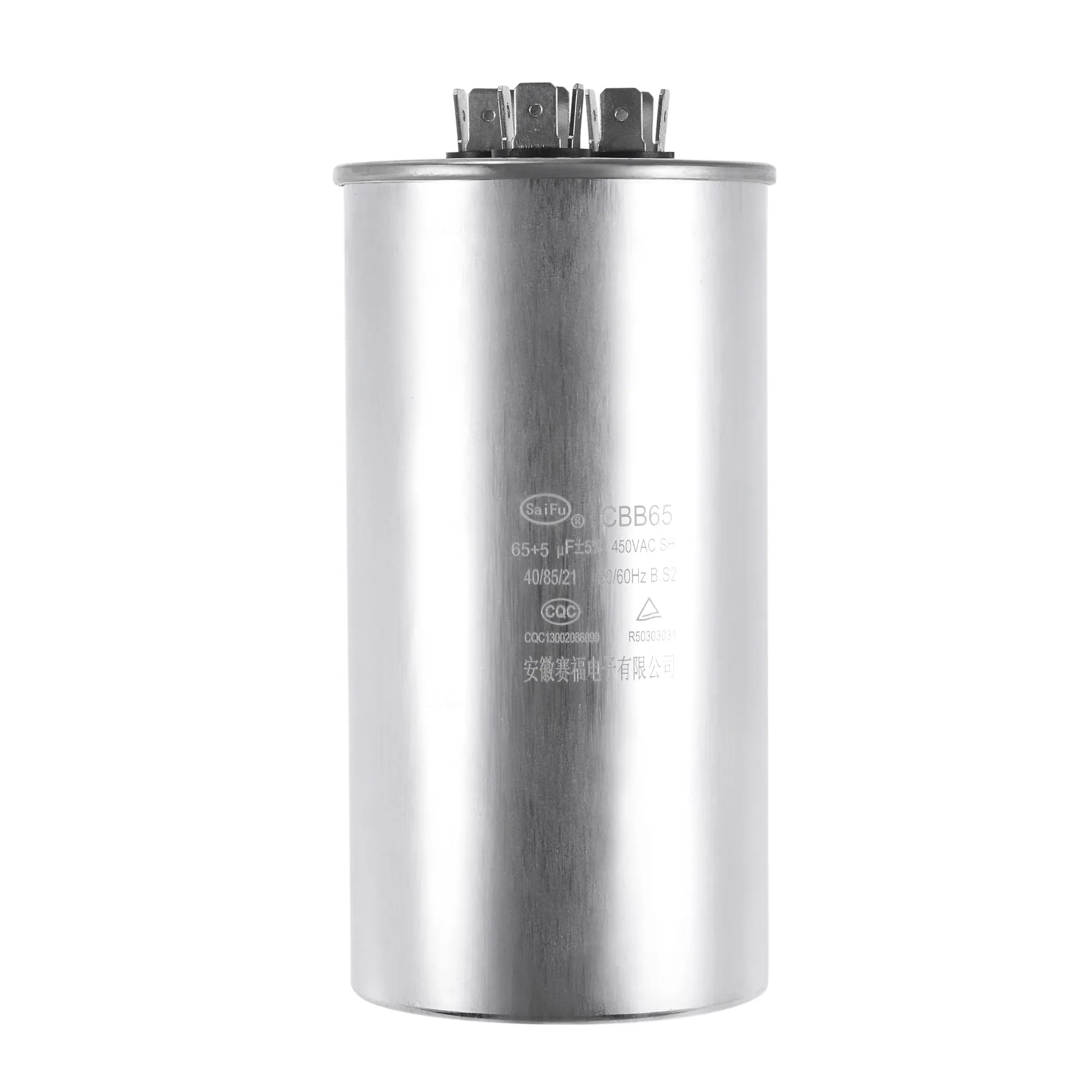 Uxcell Dual Run Capacitor Round CBB65 65/5uF 450V AC with Terminal for Air Conditioner
Uxcell Dual Run Capacitor Round CBB65 65/5uF 450V AC with Terminal for Air Conditioner