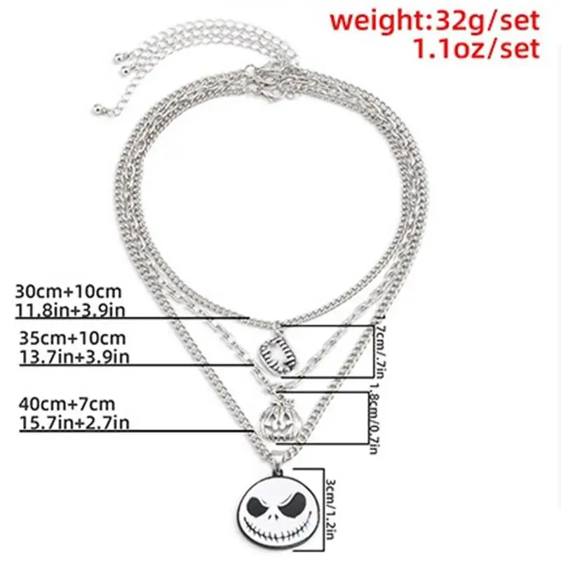 New Personality Multi-Layer Skull Necklace Halloween Combination Skull Pumpkin Necklace For Women Men Fashion Jewelry Gift
New Personality Multi-Layer Skull Necklace Halloween Combination Skull Pumpkin Necklace For Women Men Fashion Jewelry Gift