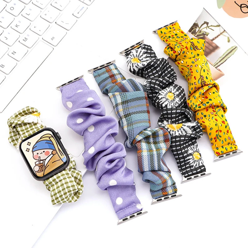 Scrunchie Strap for Apple Watch Band 44mm 40mm iwatch 38mm 42mm Elastic watchband Bracelet apple watch series 6 5 4 3 SE belt
Scrunchie Strap for Apple Watch Band 44mm 40mm iwatch 38mm 42mm Elastic watchband Bracelet apple watch series 6 5 4 3 SE belt