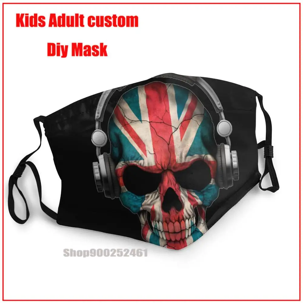 Dark Skull Deejay With British Flag DIY face mask fashion mask for face masks washable reusable face mask adult face mask design
Dark Skull Deejay With British Flag DIY face mask fashion mask for face masks washable reusable face mask adult face mask design