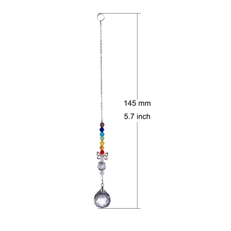 Crystal Pendant Colorful Beads Butterfly Pendant Ornament Lampwork Ball Crystal Jewelry Bead Curtain Decoration Gifts 
Crystal Pendant Colorful Beads Butterfly Pendant Ornament Lampwork Ball Crystal Jewelry Bead Curtain Decoration Gifts