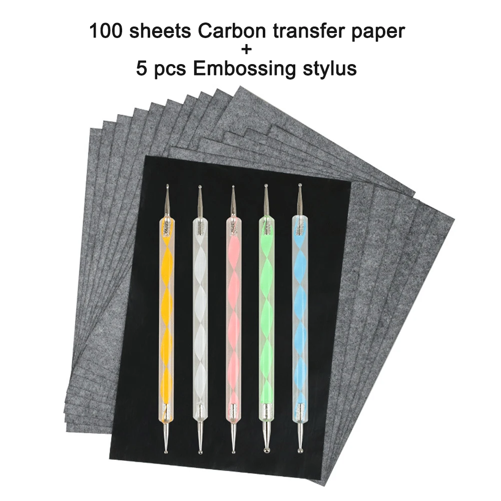 100sheets/set 4A Tattoo Stencil School Graphite Art Surfaces With Embossing Stylus Carbon Transfer Paper Wood Fabric DIY Office
100sheets/set 4A Tattoo Stencil School Graphite Art Surfaces With Embossing Stylus Carbon Transfer Paper Wood Fabric DIY Office
