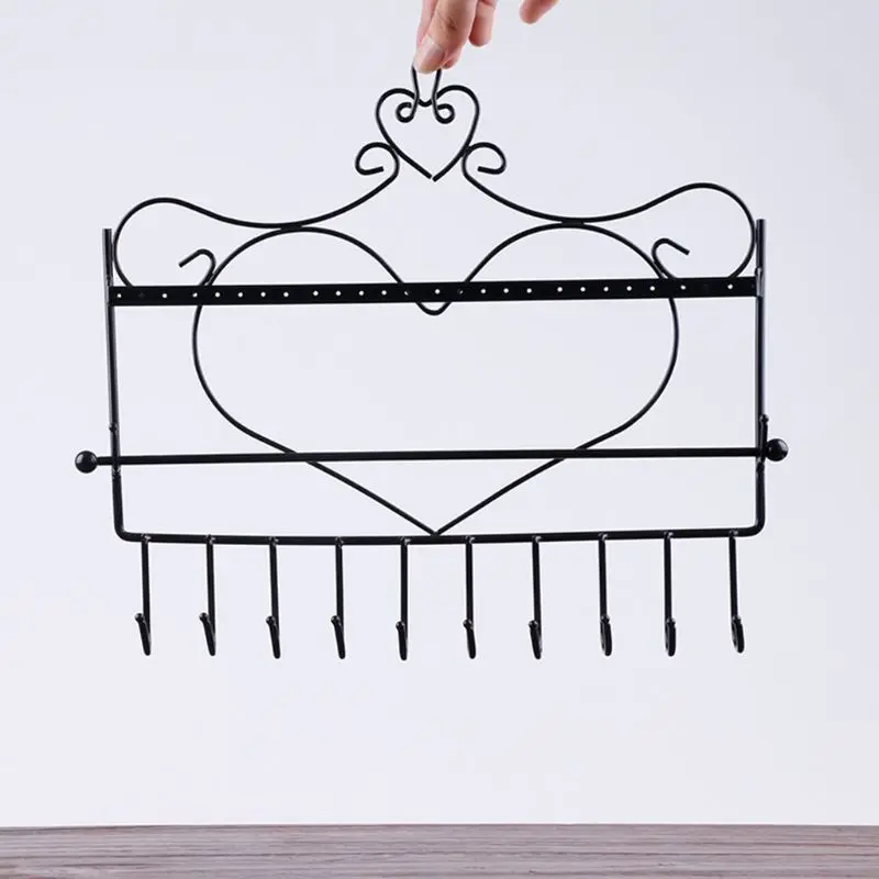 Heart Shape Wall Mount Jewelry Organizer Hanging Earring Holder Necklace Jewelry Display Stand Rack 19QC
Heart Shape Wall Mount Jewelry Organizer Hanging Earring Holder Necklace Jewelry Display Stand Rack 19QC