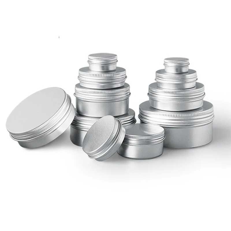 50pcs Cosmetic Lip Balm Container 5g 10g 15g 20g 30g 50g 80g 100g Aluminum Face Cream Tin Jar Pot Refillable Bottle
50pcs Cosmetic Lip Balm Container 5g 10g 15g 20g 30g 50g 80g 100g Aluminum Face Cream Tin Jar Pot Refillable Bottle