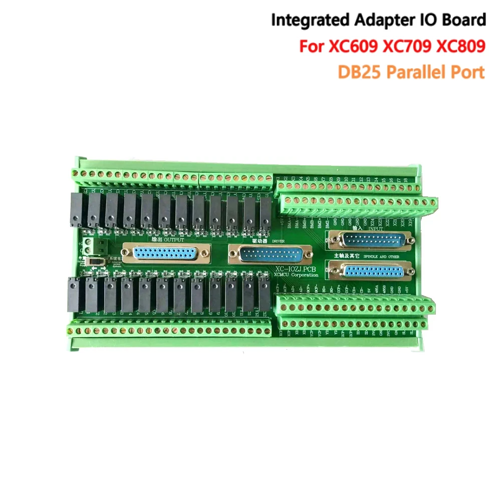 IO Board Integrated Adapter Board With 4PCS DB25 Parallel Port Cable For XC609 XC709 XC809 Series G-code Controller
IO Board Integrated Adapter Board With 4PCS DB25 Parallel Port Cable For XC609 XC709 XC809 Series G-code Controller