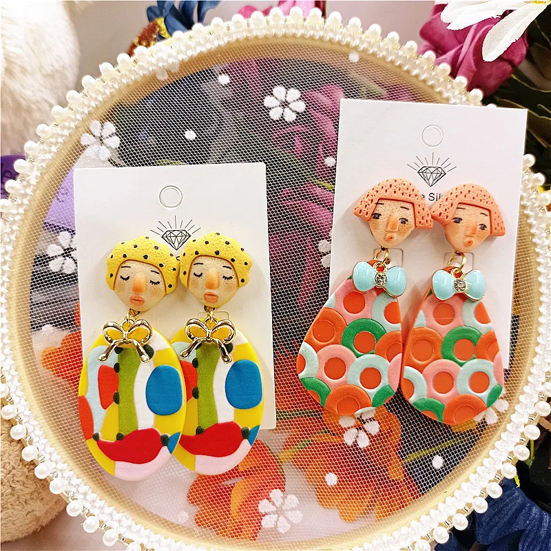New Fashion Cartoon Resin Cute Doll Dangle Earrings for Women Girl DIY Cartoon Ethnic Retro Earrings Creative Drop Jewelry Gifts 
New Fashion Cartoon Resin Cute Doll Dangle Earrings for Women Girl DIY Cartoon Ethnic Retro Earrings Creative Drop Jewelry Gifts