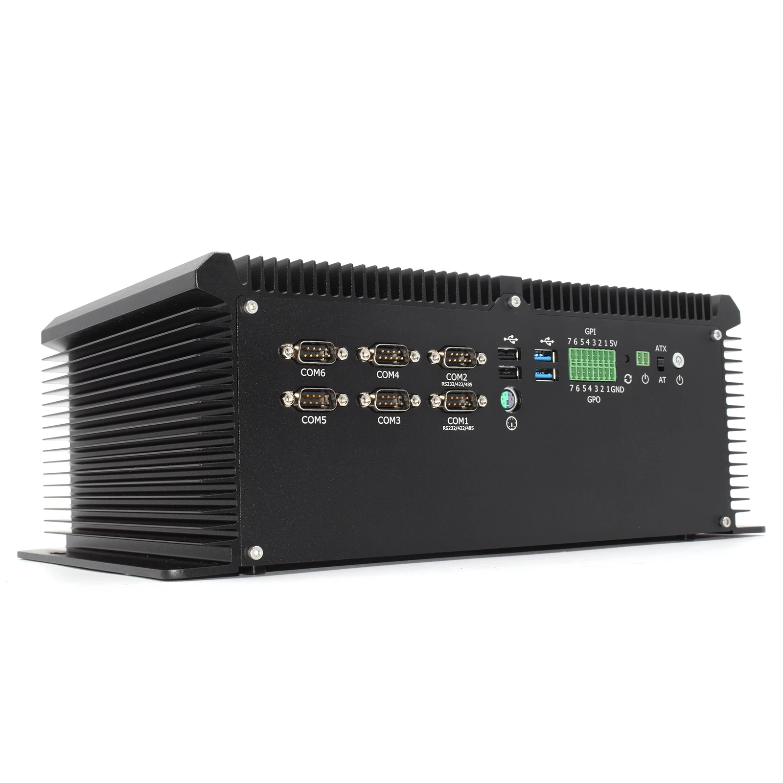 

Industrial Mini PC 4*POE Intel Core i7 7920HQ DDR4 3display win10pro Linux with PS2 GPIO port support 9-36v HD VGA DP