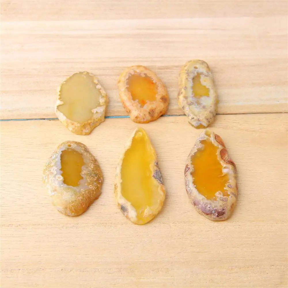 Yellow Natural agates slice pendant druzy jewelry making finding stone slice finding gifts handmade 20-21*34-45MM women diy gift
Yellow Natural agates slice pendant druzy jewelry making finding stone slice finding gifts handmade 20-21*34-45MM women diy gift