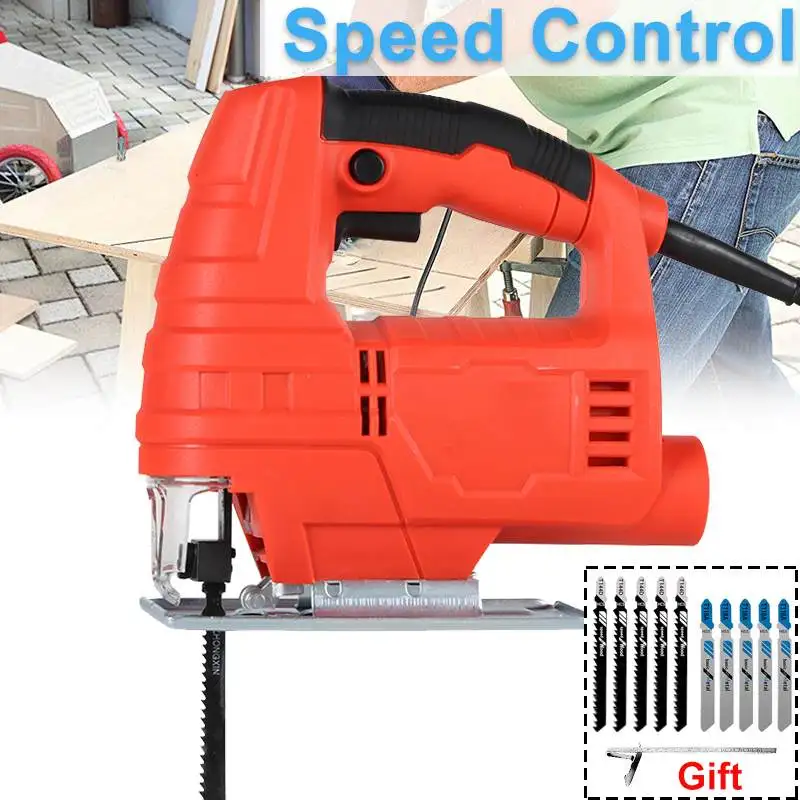 Jig Saw 6 Variable Speed Multifunction Electric Saw Jigsaw Adjustable Angle Cutting Metal Wood Aluminum Jigsaw Power Tools
Jig Saw 6 Variable Speed Multifunction Electric Saw Jigsaw Adjustable Angle Cutting Metal Wood Aluminum Jigsaw Power Tools